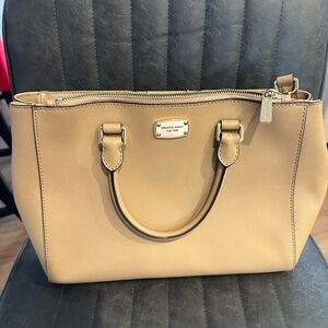 Michael Kors Beige Satchel Bag
